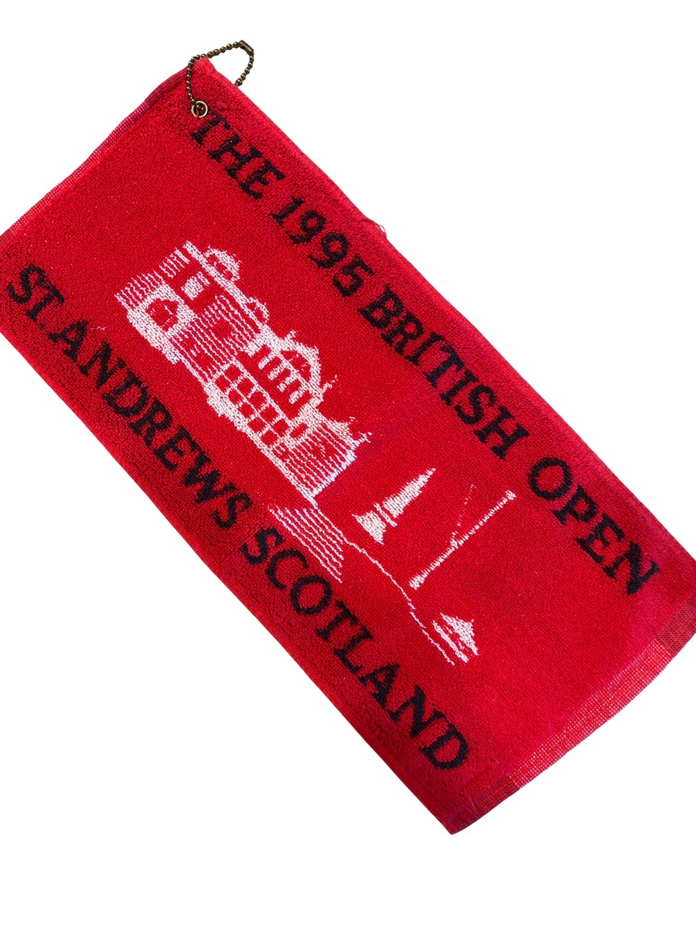 Vintage & Collectible 1995 British Open St. Andrews Scotland Red Souvenir Towel